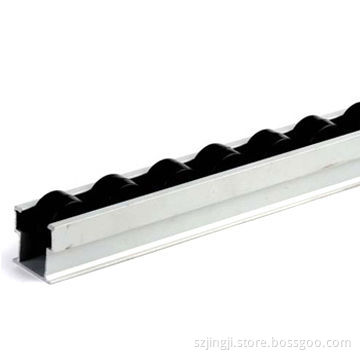 Aluminum Frame Roller Track Placon in 40 mm Width ,Black Wheel with ESD Function